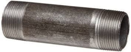 Bsp thread black seamless pipe nipples