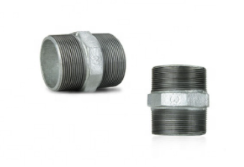 Galvanized pipe fittings and pipe nipples