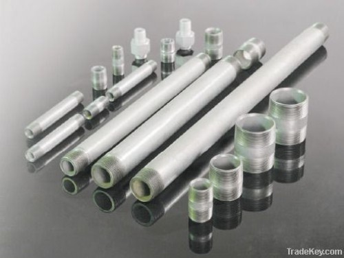Rolled thread welded carbon steel pipes